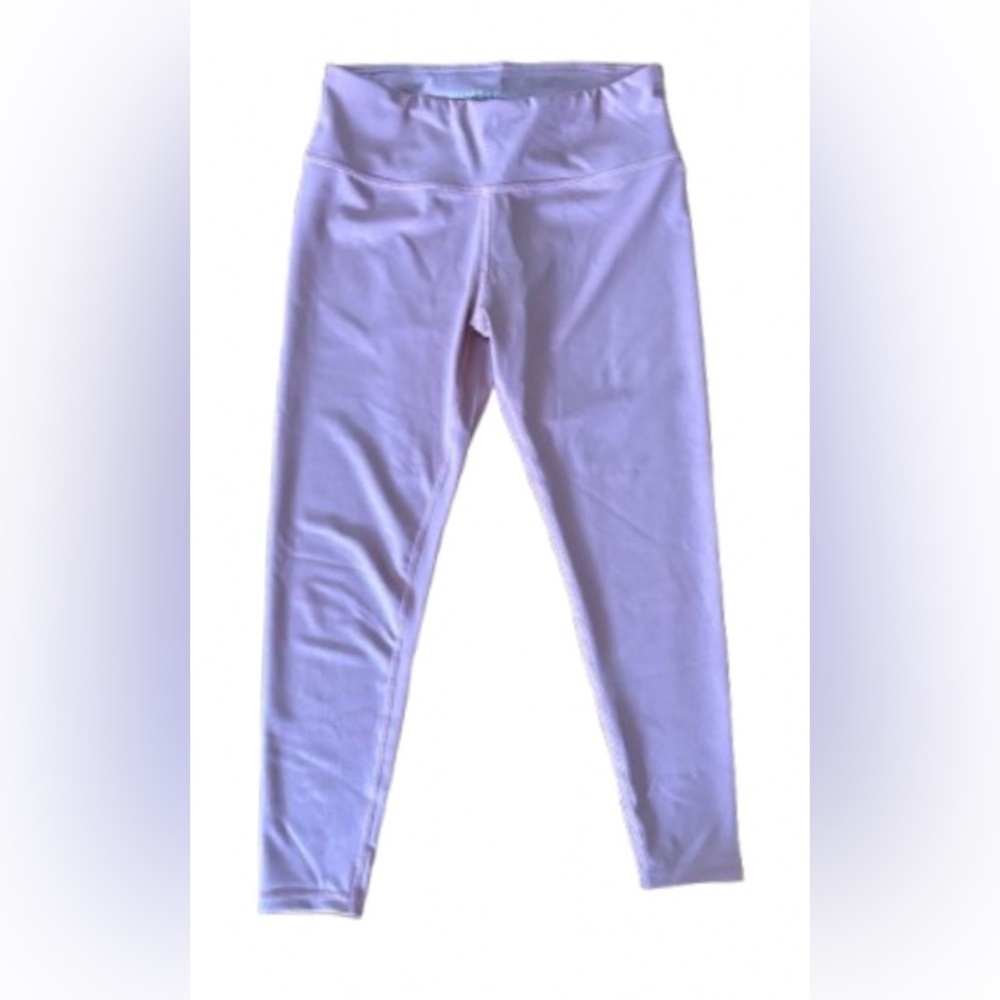 Kimberly dusty rose 7/& lngth capris w slight sparkle SZ M